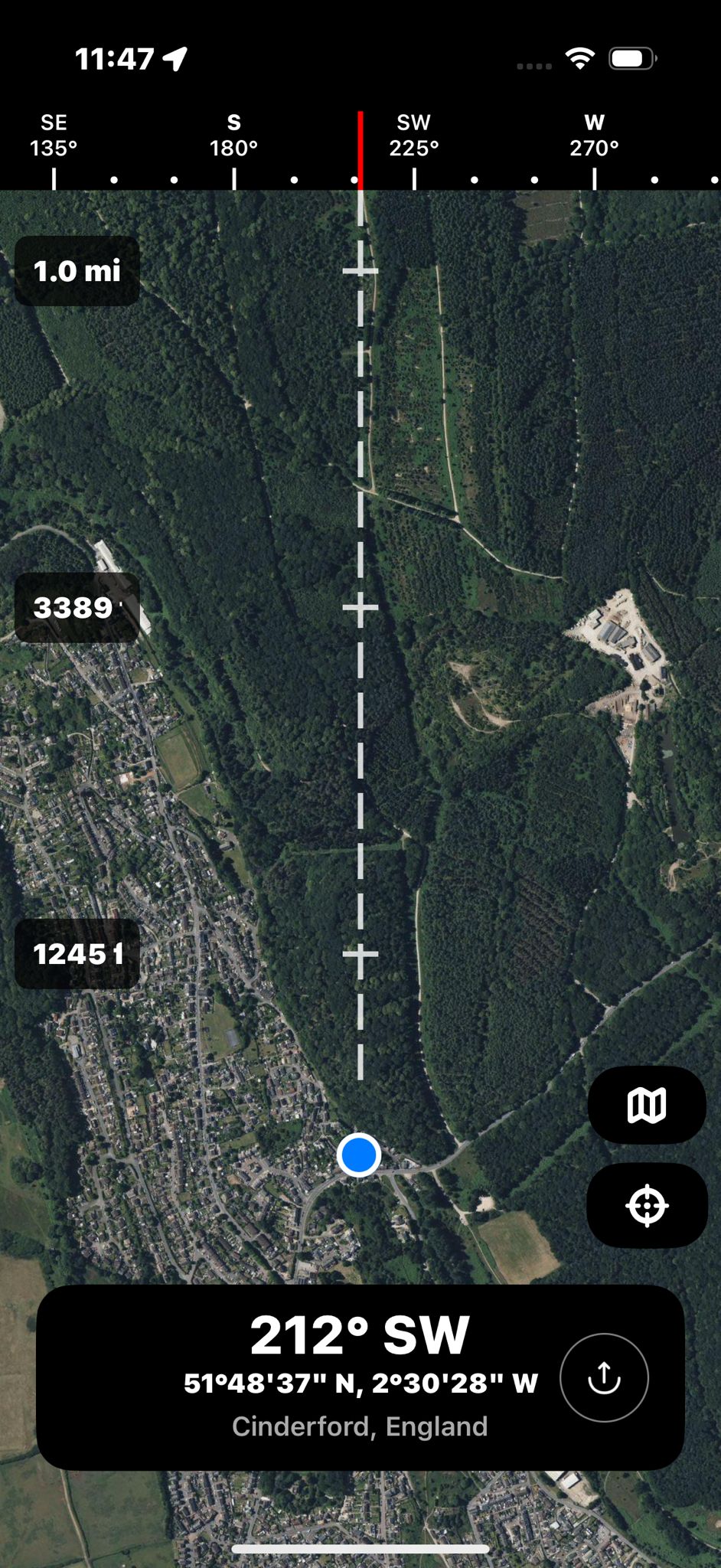 Medium zoom satellite view